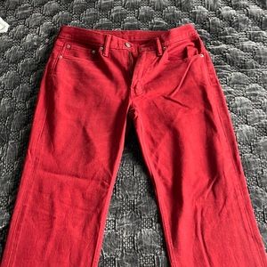 Dark red Levi’s 314 pants. Size 32×34. Great condition!